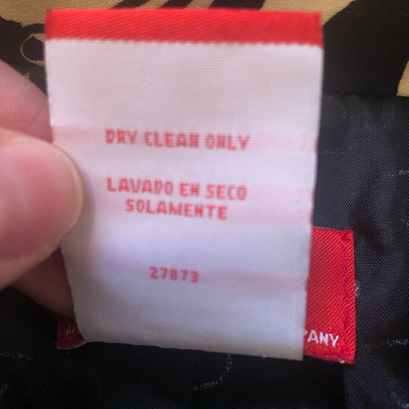 Oscar De La Renta Black & Cream Trench Coat 10P - Picture 6 of 7